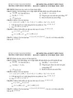 Đề kiểm tra 45 phút Đại số 10 chương 1 năm 2018 – 2019 trường THPT Đoàn Thượng – Hải Dương | Toán học, Lớp 10 - Ôn Luyện