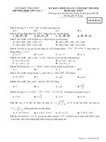 Đề KSCL Toán 10 lần 1 năm 2019 – 2020 trường THPT Yên Lạc 2 – Vĩnh Phúc | Toán học, Lớp 10 - Ôn Luyện