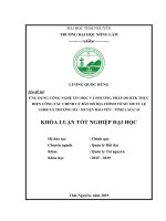 Ứng Dụng Công Nghệ Tin Học Và Phương Pháp Đo RTK Thực Hiện Công Tác Chỉnh Lý Bàn Đồ Địa Chính Tờ 120