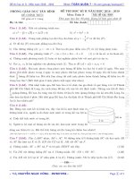 Đề thi học kì 2 Toán 9 năm 2018 – 2019 phòng GDĐT Tân Bình – TP HCM | Toán học, Lớp 9 - Ôn Luyện