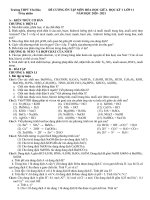 Đề cương ôn tập giữa học kì 1 môn Hóa lớp 11 THPT Yên Hòa - Đề cương 1 | Lớp 11, Hóa học - Ôn Luyện