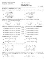 Bài kiểm tra học kỳ 2 môn Toán lớp 12 trường THPT Hùng vương năm học 2016 - 2017 mã 568 | Toán học, Lớp 12 - Ôn Luyện