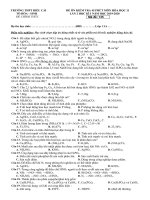 Đề kiểm tra 45 phút môn hóa học lớp 11 năm 2019 trường thpt điếu cải mã 135 | Lớp 11, Hóa học - Ôn Luyện