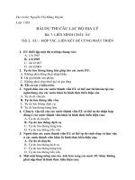 Bài tập trắc nghiệm có đáp án về liên minh châu âu môn địa lý lớp 11 | Lớp 11, Địa lý - Ôn Luyện