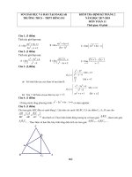 Đề kiểm tra định kì có đáp án chi tiết môn toán đại số lớp 11 năm 2017 trường thcs thpt đông du | Toán học, Lớp 11 - Ôn Luyện