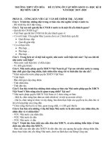 Đề cương ôn tập học kì 2 môn GDCD lớp 11 THPT Yên Hòa - Đề cương số 1 | Lớp 11, Giáo dục công dân - Ôn Luyện