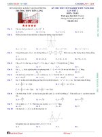 Đề thi thử TN THPT 2020 môn Toán lần 2 trường THPT Tiên Lãng – Hải Phòng | Toán học, Đề thi đại học - Ôn Luyện