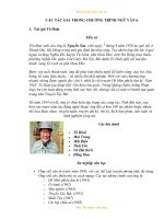 Cac nha van nha tho trong chuong trinh ngu van 6 