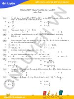 Đề thi thử thpt quốc gia năm 2020 môn toán trường chuyên Vĩnh phúc | Toán học, Đề thi đại học - Ôn Luyện