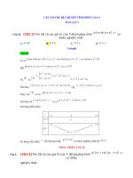 Các câu vận dụng có đáp án chi tiết trong đề thi thử đại học môn toán trường chuyên vĩnh phúc lần 4 | Toán học, Đề thi đại học - Ôn Luyện