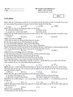 Đề luyện tập chương 4 môn vật lý lớp 10 ban cơ bản mã 5 | Vật Lý, Lớp 10 - Ôn Luyện
