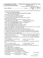 Đề kiểm tra giữa học kì 2 môn địa lý lớp 10 năm 2017 trường thpt nguyễn trãi mã 2 | Lớp 10, Địa lý - Ôn Luyện