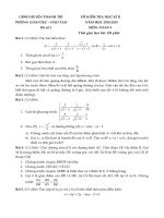 Đề thi HK2 Toán 9 năm 2018 – 2019 phòng GDĐT Thanh Trì – Hà Nội | Toán học, Lớp 9 - Ôn Luyện
