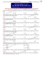 Bài tập trắc nghiệm về xác suất phần 2 của thầy Đặng Việt Hùng | Toán học, Lớp 11 - Ôn Luyện