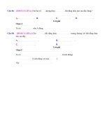 Bài 8. Bài tập trắc nghiệm có đáp án về bất đẳng thức lớp 10 | Toán học, Lớp 10 - Ôn Luyện