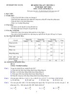 Đề kiểm tra 45 phút chương 1 môn toán hình học lớp 11 năm 2017 sở GDĐT bắc giang | Toán học, Lớp 11 - Ôn Luyện