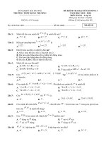 Đề kiểm tra Đại số 10 chương 1 năm 2019 – 2020 trường Đoàn Thượng – Hải Dương | Toán học, Lớp 10 - Ôn Luyện
