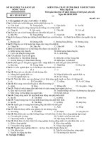 Đề kiểm tra chất lượng học kì 2 môn địa lý lớp 10 năm 2017 sở GDĐT đồng tháp mã 101 | Lớp 10, Địa lý - Ôn Luyện