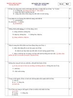 Đề kiểm tra 1 tiết môn sinh học lớp 10 năm 2016 trường thpt đa phúc mã 963 | Lớp 10, Sinh học - Ôn Luyện