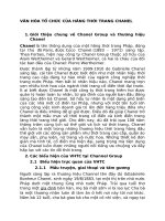 TIỂU LUẬN VĂN HÓA TỔ CHỨC - VĂN HÓA TỔ CHỨC CỦA HÃNG THỜI TRANG CHANEL