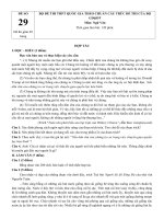 Đề thi thử thpt quốc gia 2020 môn Văn - Đề 29 - File word có lời giải chi tiết | Ngữ văn, Đề thi đại học - Ôn Luyện