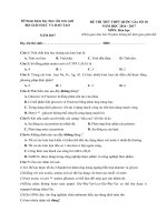 Đề thi thử thpt quốc gia có đáp án theo theo cấu trúc mới môn hóa học năm 2017 bộ giáo dục và đào tạo mã 18 | Đề thi đại học, Hóa học - Ôn Luyện