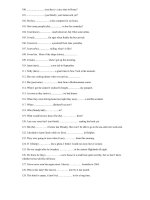 Bài tập về chia động từ môn tiếng anh lớp 9 phần 1 | Tiếng Anh, Lớp 9 - Ôn Luyện