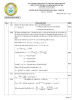 Đáp án đề thi học sinh giỏi các trường thpt chuyên khu vực duyên hải và đồng bằng bắc bộ môn hóa học lớp 11 năm 2018 | Lớp 11, Hóa học - Ôn Luyện