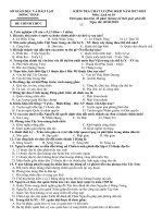 Đề kiểm tra chất lượng học kì 2 môn lịch sử lớp 10 năm 2017 sở GDĐT đồng tháp | Lớp 10, Lịch sử - Ôn Luyện