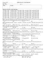 Đề kiểm tra 45 phút chương 2 môn hóa học lớp 11 năm 2018 | Lớp 11, Hóa học - Ôn Luyện