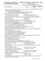 Đề kiểm tra giữa học kì 2 môn địa lý lớp 10 năm 2017 trường thpt nguyễn trãi mã 1 | Lớp 10, Địa lý - Ôn Luyện