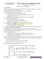 Đề cương ôn tập hóa học kì 1 yên hòa 