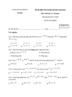 Đề kiểm tra chương 1 môn toán hình học lớp 11 năm 2017 trường thpt nguyễn trãi mã 132 | Toán học, Lớp 11 - Ôn Luyện
