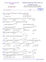 Đề khảo sát Toán 10 lần 1 năm 2019 – 2020 trường Yên Phong 1 – Bắc Ninh | Toán học, Lớp 10 - Ôn Luyện