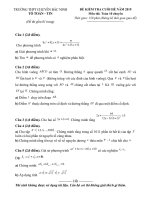 Đề kiểm tra cuối hè năm 2019 môn Toán 10 trường THPT chuyên Bắc Ninh | Toán học, Lớp 10 - Ôn Luyện