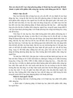 chuyên đề lựa chọn phương pháp, kĩ thuật dạy học phù hợp để hình thành và phát triển phẩm chất, năng lực của học sinh thông qua bài 16 – địa lí 12  