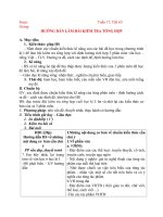 : Tuần 17 Tiết 65 Giảng: HƯỚNG DẪN LÀM BÀI KIỂM TRA TỔNG HỢP