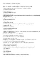 Bài tập trắc nghiệm về địa lý tự nhiên môn địa lý lớp 10 | Lớp 10, Địa lý - Ôn Luyện