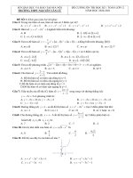 Đề cương ôn thi học kì 1 môn Toán lớp 12 năm học 2020-2021 – Trường THPT Nguyễn Văn Cừ