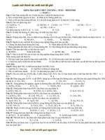 Đề kiểm tra 1 tiết về nito photpho môn hóa học lớp 11 phần 2 | Lớp 11, Hóa học - Ôn Luyện