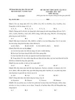 Đề thi thử thpt quốc gia có đáp án theo theo cấu trúc mới môn hóa học năm 2017 bộ giáo dục và đào tạo mã 13 | Đề thi đại học, Hóa học - Ôn Luyện