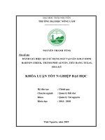 Đánh Giá Hiệu Quả Sử Dụng Đất Tại Sân Golf Omni Barton Creek, Thành Phố Austin, Tiểu Bang Texas