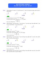 Bài tập trắc nghiệm có lời giải chi tiết ôn tập về xác suất phần 2 | Toán học, Lớp 11 - Ôn Luyện
