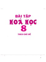 Hướng dẫn bài tập hóa 8  theo chủ đề - bản dùng cho học sinh