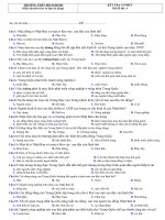 Đề kiểm tra 15 phút môn địa lý lớp 11 trường thpt hồ nghinh | Lớp 11, Địa lý - Ôn Luyện