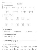 phiếu ôn tập cho học sinh khối lớp 4  tiểu học cao bá quát