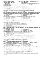 Đề kiểm tra 45 phút học kì 2 môn địa lý lớp 10 năm 2016 trường thpt phú ngọc mã 135 | Lớp 10, Địa lý - Ôn Luyện