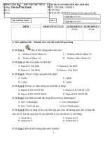 CUỐI HK2 TIN HOC LOP 5 DE 3 