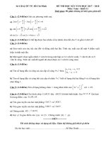 Đề thi học kì 1 môn Toán lớp 11 TPHCM | Toán học, Lớp 11 - Ôn Luyện