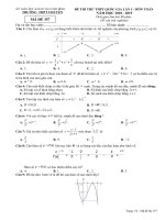 Đề thi thử Toán THPT Quốc gia năm học 2018 – 2019 trường THPT chuyên Thái Bình lần 1 | Toán học, Đề thi đại học - Ôn Luyện